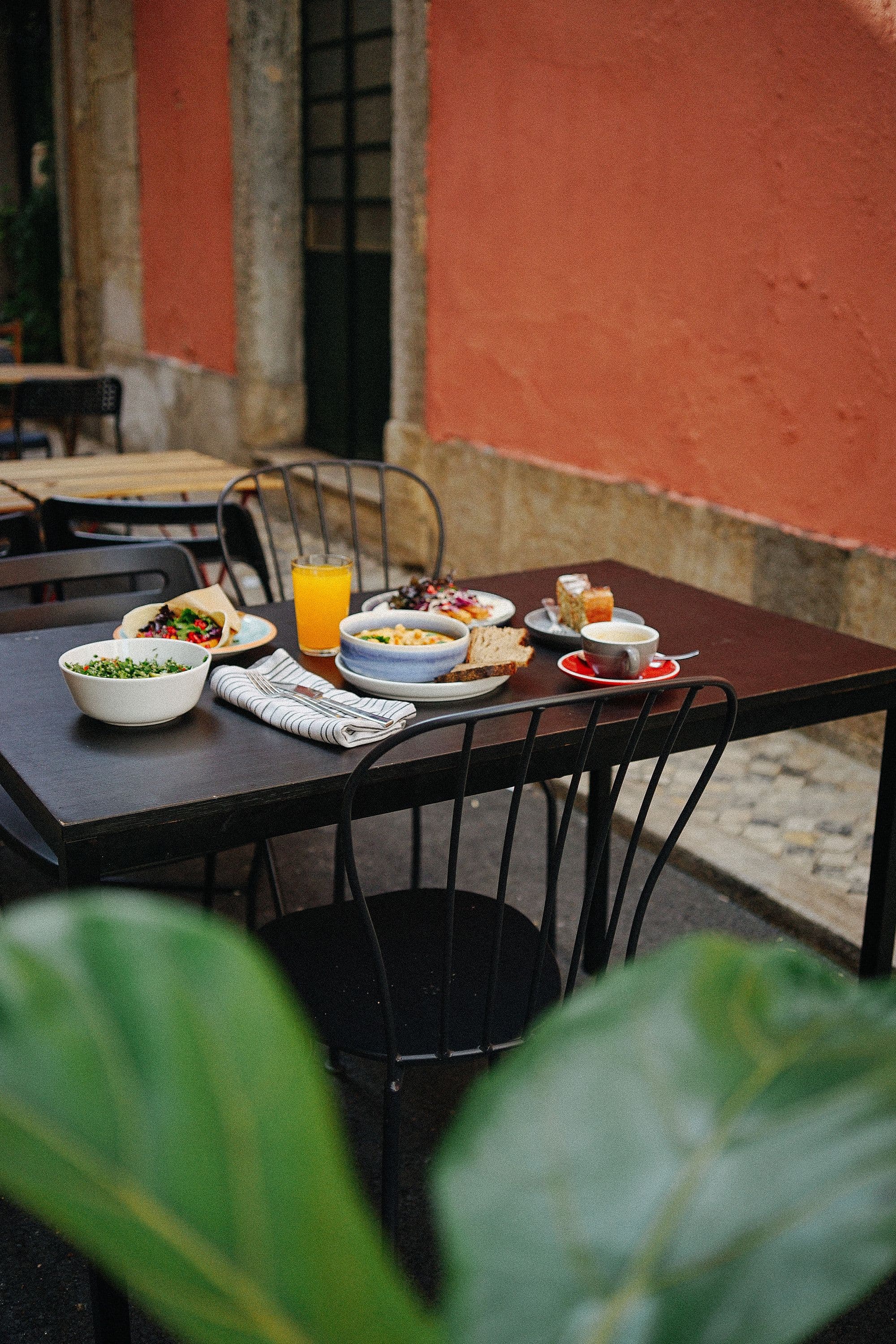 A table laid at MaMoyo Café