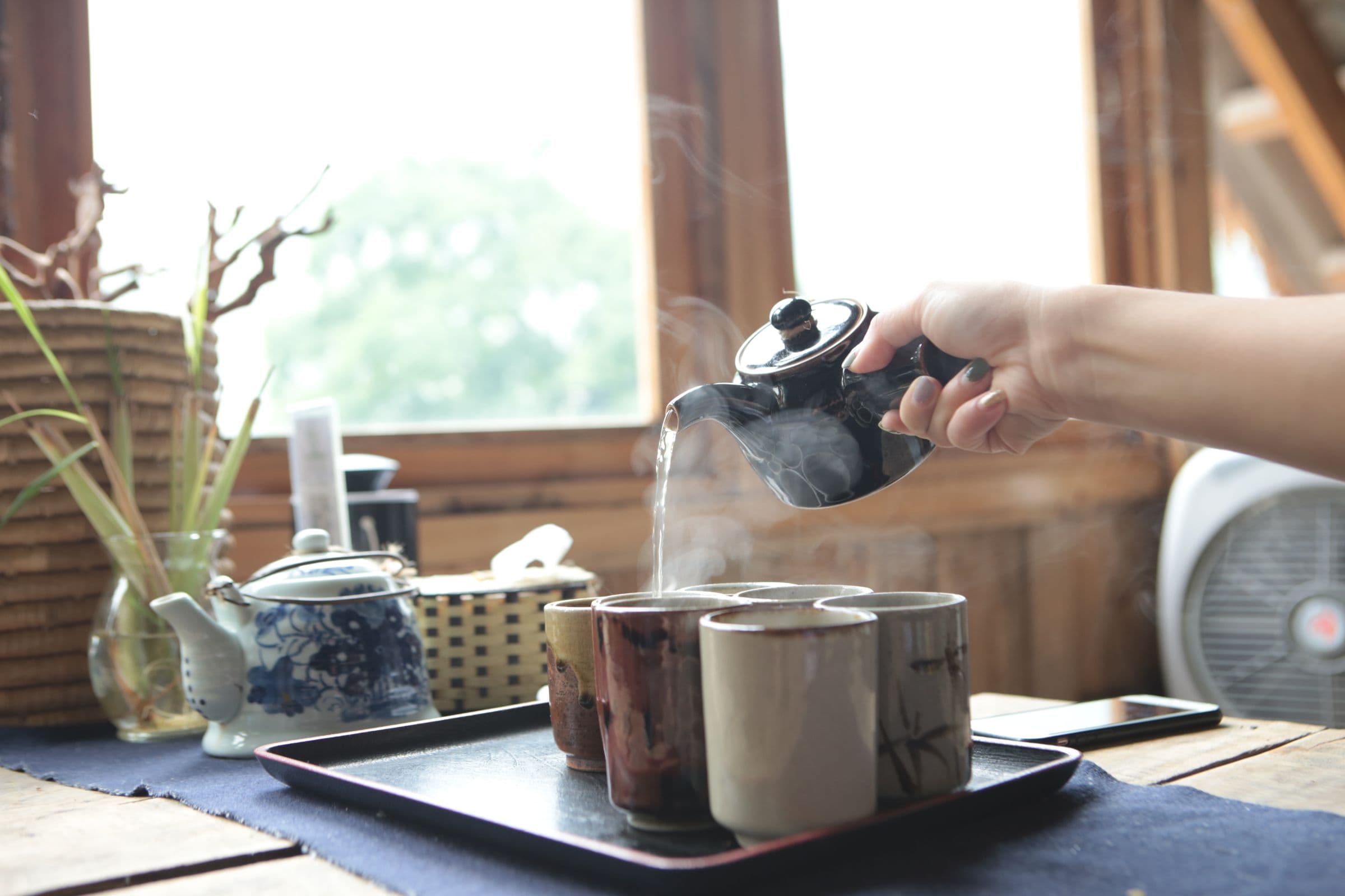 A member tea ritual at MaMoyo Café